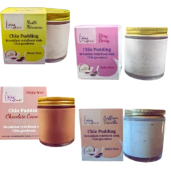 4 Chia Puddings Combo Pack by Living LoCarb