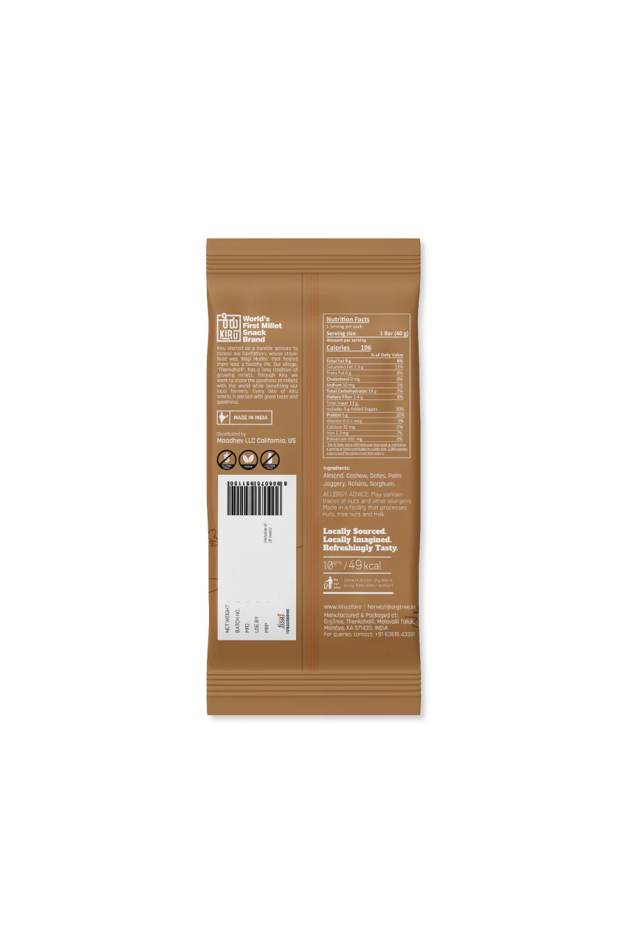 Vegan Dry Fruit Bar by Kiru - Image 6