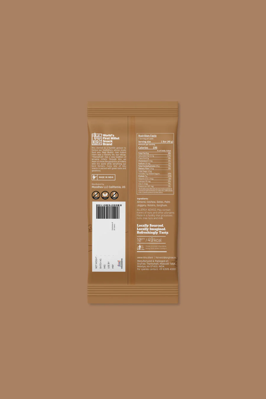 Vegan Dry Fruit Bar by Kiru - Image 4