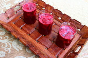 Carrot Kanji, an Indian probiotic fermented drink Organic Kanji Drink by Dream4Health