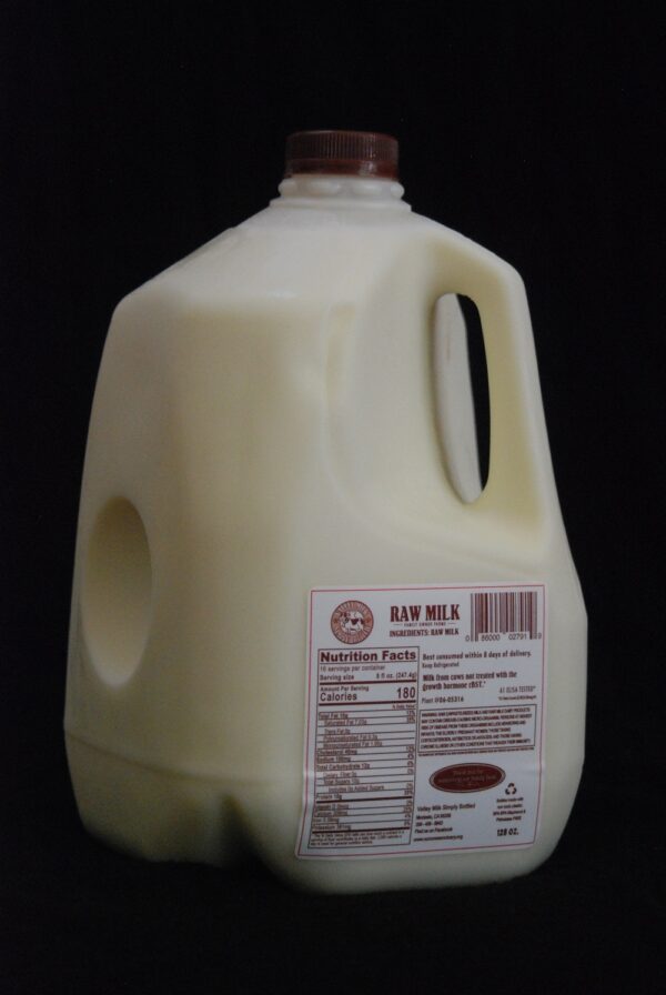 Raw Milk A2 by Valley Milk Simply Bottled
