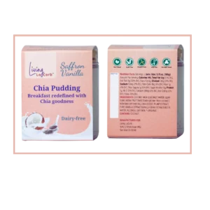 Saffron Vanilla Chia Pudding by Living LoCarb