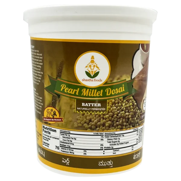 Pearl Millet Dosa Batter by Shastha Foods