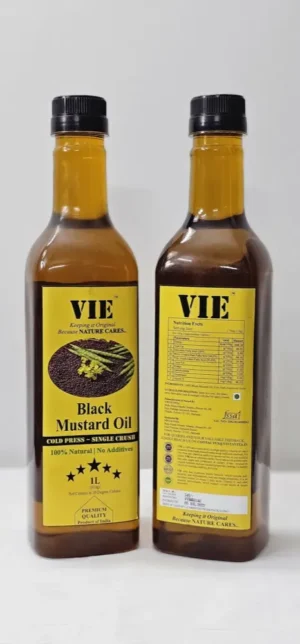 VieBlackMustardOil Black Mustard Cold Press, Single Crush Oil by Vie