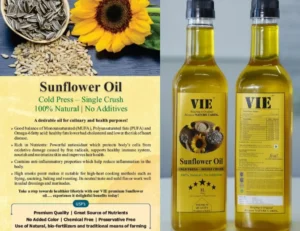 Sunflower Cold Press, Single Crush Oil