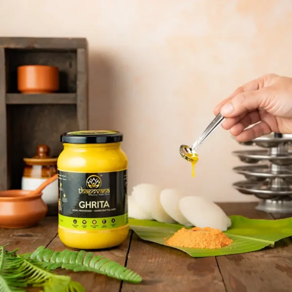Pure, Organic, Full Moon, Gir Cow A2 Ghrita (Ghee) by Thapovana Vedic Farms