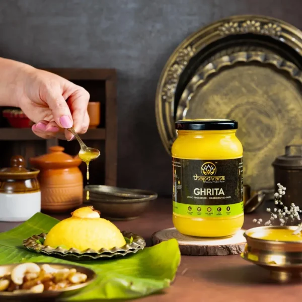Pure, Organic, Full Moon, Gir Cow A2 Ghrita (Ghee) by Thapovana Vedic Farms