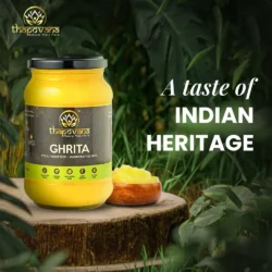 Pure, Organic, Full Moon, Gir A2 Cow Ghrita (Ghee) by Thapovana Vedic Farms