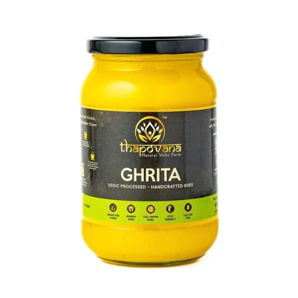 Pure, Organic, Full Moon, Gir Cow A2 Ghrita (Ghee) by Thapovana Vedic Farms