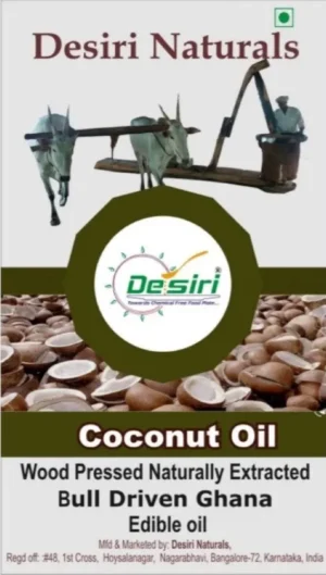 Coconut Ultra Cold Pressed Bull-Driven Ghana Oil by Desiri Naturals