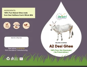 Bilona, Hallikar Cow A2 Ghee by Desiri Naturals