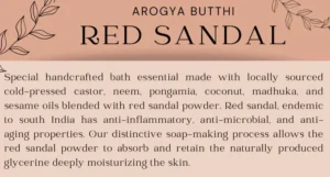 RedSandalDescription ‘Hacchu’ - Mecchu Natural Herbal Soap Medley (3 Types) by Arogya Butthi