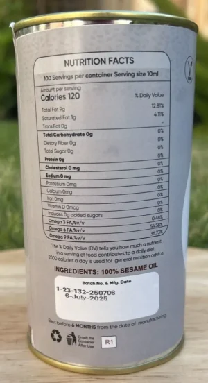 Black Sesame Ultra Cold Pressed Bull-Driven Ghana Oil by Desiri Naturals