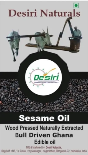 Black Sesame Ultra Cold Pressed Bull-Driven Ghana Oil by Desiri Naturals