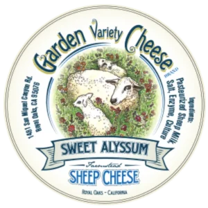 Sweet Alyssum Cheese (Fresh Cheese) by Garden Variety Cheese