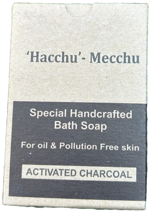 'Hacchu' - Mecchu Activated Charcoal Special Handcrafted Bath Soap by Arogya Butthi