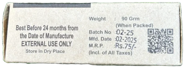 'Hacchu' - Mecchu Activated Charcoal Special Handcrafted Bath Soap by Arogya Butthi