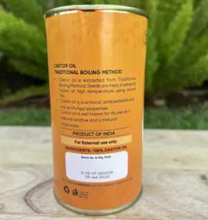 Castor Oil – Heritage Wood-Fire Boiling Extraction, Pure & Natural by Desiri Naturals