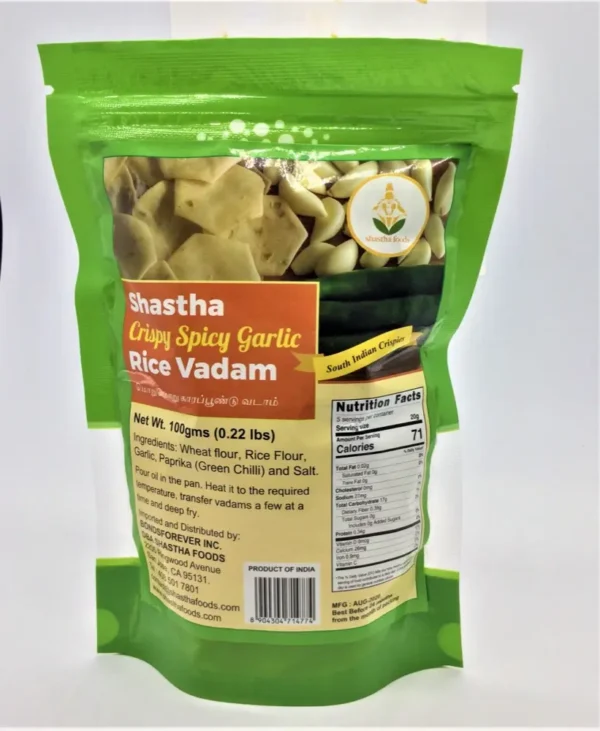 Crispy Chilli / Spicy Garlic Rice Vadam by Shastha Foods