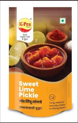 K-Pra Sweet Lime Pickle 200g Front Sweet Lime Pickle by K-Pra