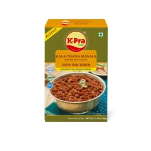 K-Pra Zatpat Kala Chana Masala 50g Front Zatpat Kala Chana Masala by K-Pra