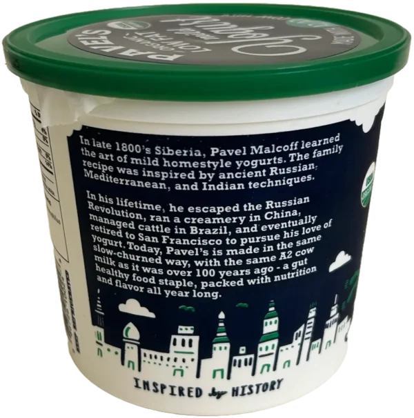 Pavel's A2/A2 Organic Low Fat Mild Yogurt