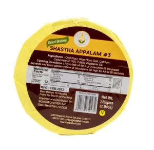 Appalam #3 (Papad/Dried Wafers) by Shastha Foods