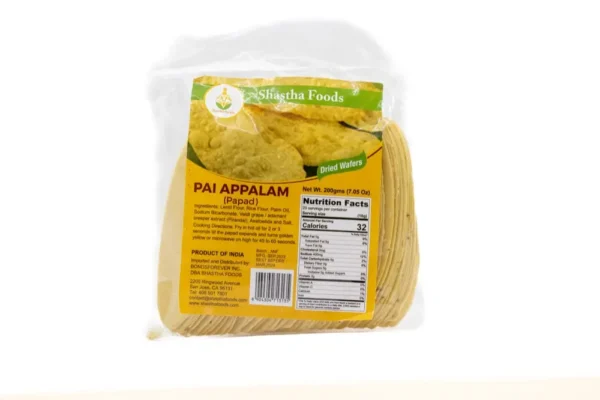 Pai (Flower) Appalam (Papad/Dried Wafers) by Shastha Foods