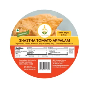 Shastha Tomato Appalam Tomato Appalam (Papad/Dried Wafers) by Shastha Foods