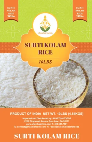 Surti Kolam Rice 10 lbs Surti Kolam Rice by Shastha Foods
