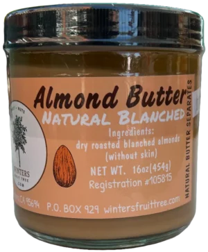 Almond Butter Natural Blanched by Winters Fruit Tree