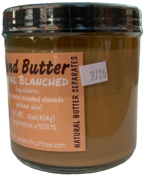 Almond Butter Natural Blanched by Winters Fruit Tree