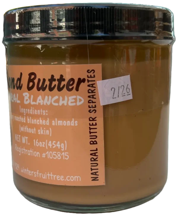 Almond Butter Natural Blanched by Winters Fruit Tree