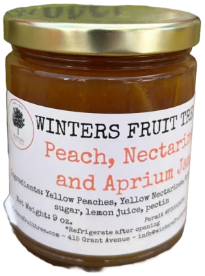 Peach, Nectarine, and Aprium Jam - Front Peach, Nectarine, and Aprium Jam by Winters Fruit Tree