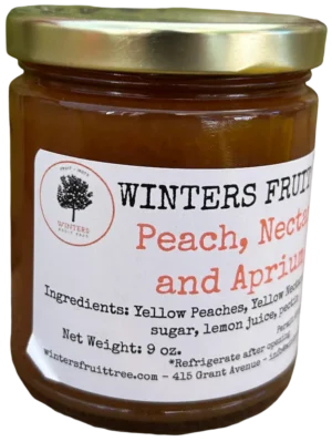 Peach, Nectarine, and Aprium Jam - Left Peach, Nectarine, and Aprium Jam by Winters Fruit Tree