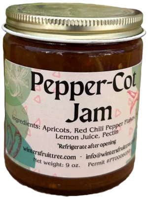 Pepper-Cot Jam - Front Pepper-Cot Jam by Winters Fruit Tree