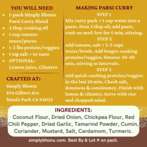 Specialty Spice Blend - Parsi Curry by Simply Bhonu