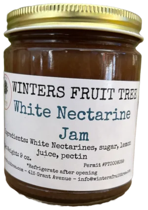 White Nectarine Jam - Front White Nectarine Jam by Winters Fruit Tree
