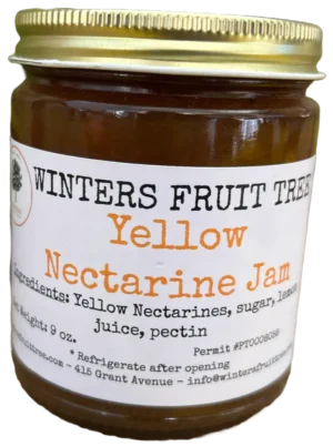 Yellow Nectarine Jam - Front Yellow Nectarine Jam by Winters Fruit Tree