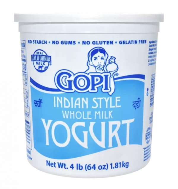 Indian Style Whole Milk Yogurt by Gopi