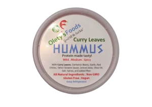 Zen Batch - Curry Leaves & Jalapeños Hummus (Jain) by Olety's Foods