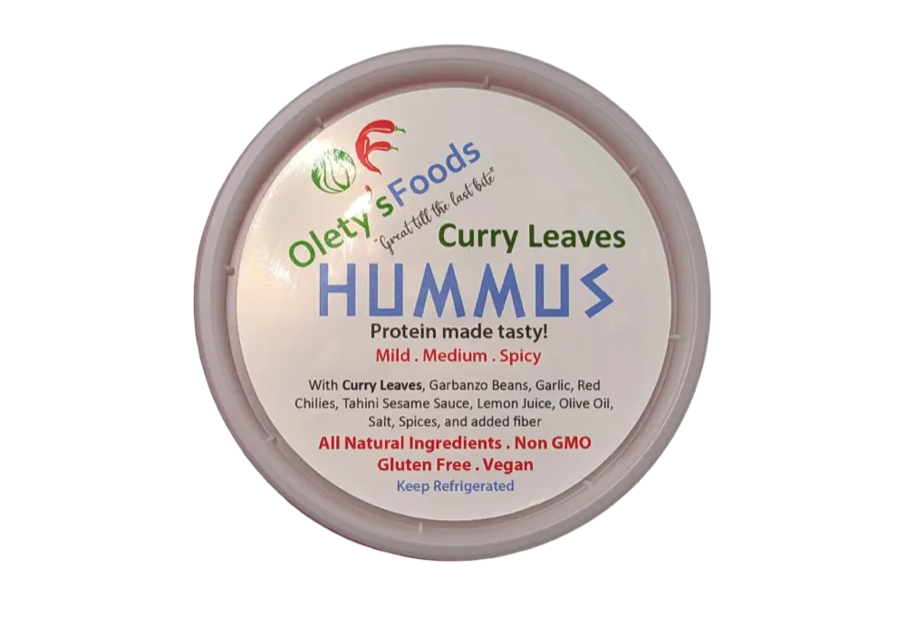 Zen Batch – Curry Leaves & Jalapeños Hummus (Regular) by Olety’s Foods