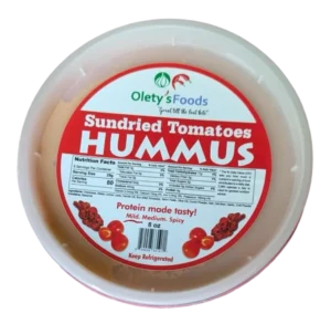 Sundried Tomatoes Hummus (Mild) by Olety's Foods