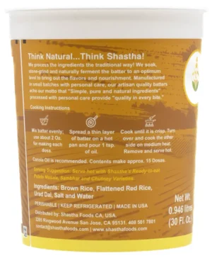 Brown_Rice_Dosa_Batter-Back Brown Rice Dosa Batter by Shastha Foods