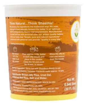 Brown Rice Idli Batter by Shastha Foods