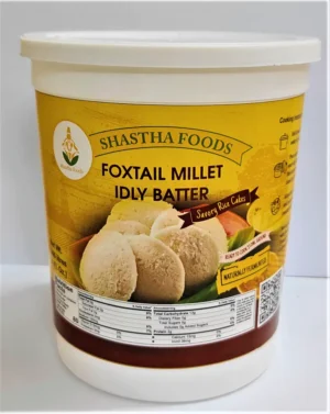 Foxtail Millet Idly Batter by Shastha Foods