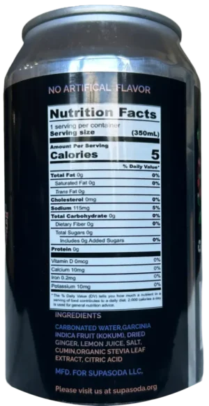 Kokum Soda (Zero Sugar) by SupaSoda