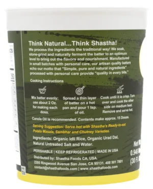 Organic Dosa Batter by Shastha Foods