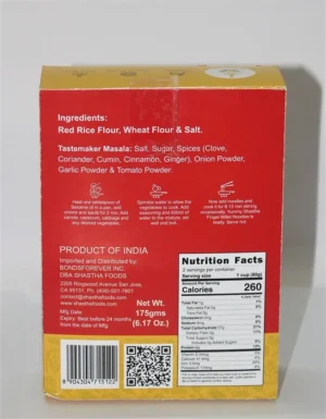 RED RICE NOODLES BACK Red Rice Noodles by Shastha Foods