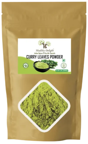 Curry Leaves Powder - Front Curry Leaves Powder by Healthy Delight